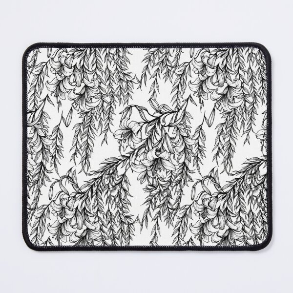 Item preview, Black And White Floral Botanical Pattern designed and sold by Owcomm.