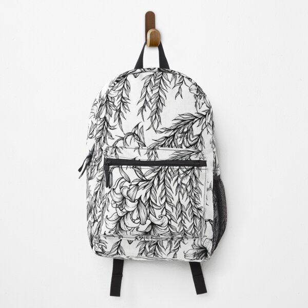 Item preview, Black And White Floral Botanical Pattern designed and sold by Owcomm.