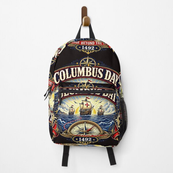 Item preview, Columbus Day 1492 - Vintage Voyage Beyond The Horizon designed and sold by noristore.