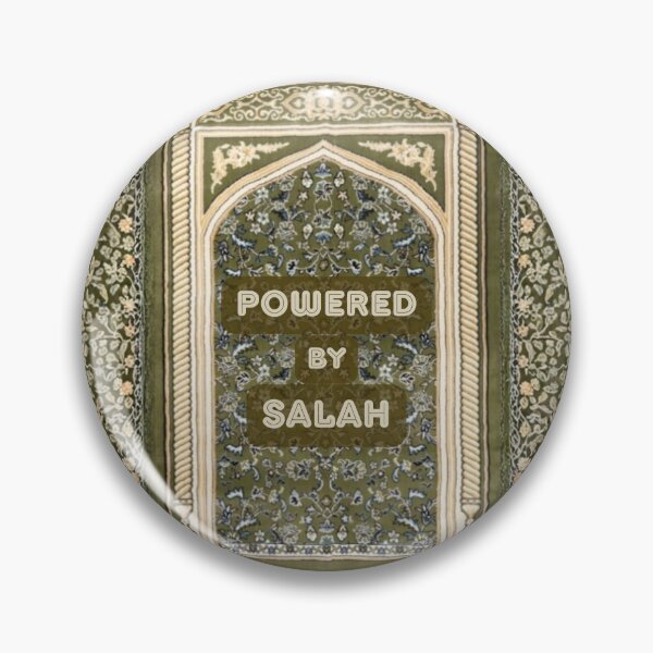 Item preview, Powered by Salah: Floral Mihrab Islamic Prayer Rug Art (Forest Green V.1) designed and sold by D-Islamic.