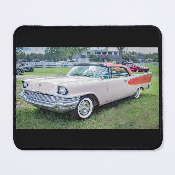 Item preview, 1957 Chrysler Windsor Desert Rose and Gauguin Red Technical Blueprint Car Poster designed and sold by RichFrancoCars.