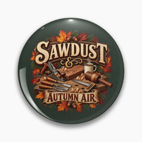 Item preview, Sawdust & Autumn Air – Fall Woodworker Carpenter Design designed and sold by astersgraphics.