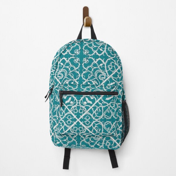 Item preview, Intricate Teal And White Gothic Filigree Pattern designed and sold by Owcomm.