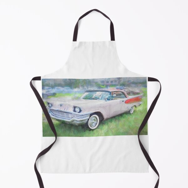 Item preview, 1957 Chrysler Windsor Desert Rose and Gauguin Red Technical Blueprint Car Poster designed and sold by RichFrancoCars.