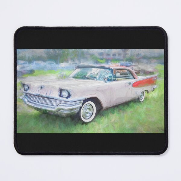 Item preview,  1957 Chrysler Windsor Desert Rose and Gauguin Red Technical Blueprint Car Poster designed and sold by RichFrancoCars.