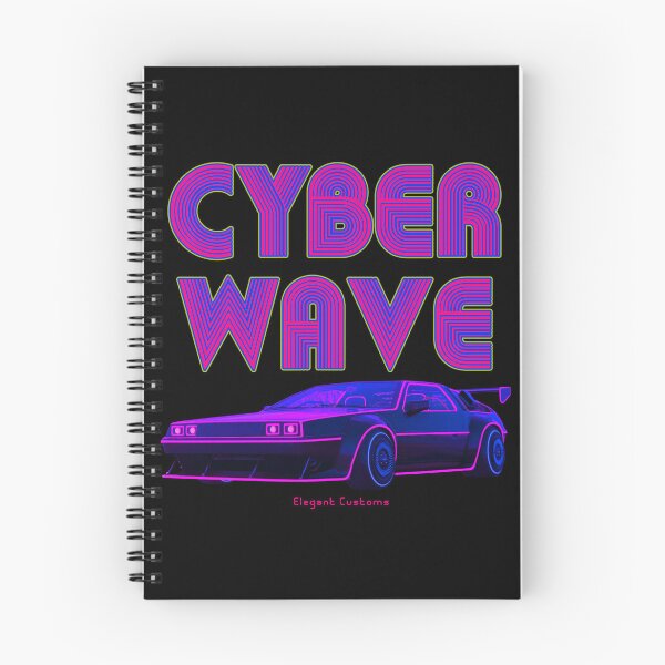 Item preview, Cyber Wave Retro Wave Cyber Car with text - New Wave Cold Wave Super Car designed and sold by Elegant Customs.