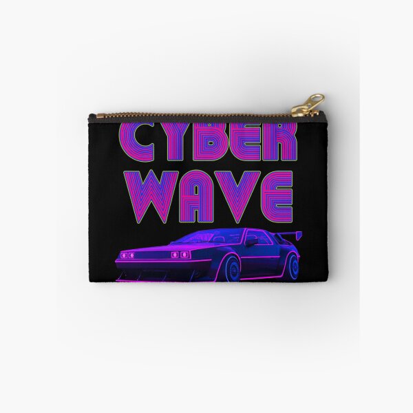Item preview, Cyber Wave Retro Wave Cyber Car with text - New Wave Cold Wave Super Car designed and sold by Elegant Customs.