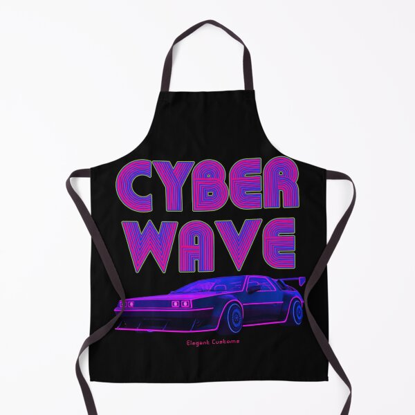Item preview, Cyber Wave Retro Wave Cyber Car with text - New Wave Cold Wave Super Car designed and sold by Elegant Customs.