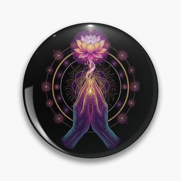 Item preview, Prayer Hands Lotus Flower of Life Sacred Meditation designed and sold by NeuralLoft Frequency.