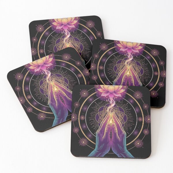 Item preview, Prayer Hands Lotus Flower of Life Sacred Meditation designed and sold by NeuralLoft Frequency.