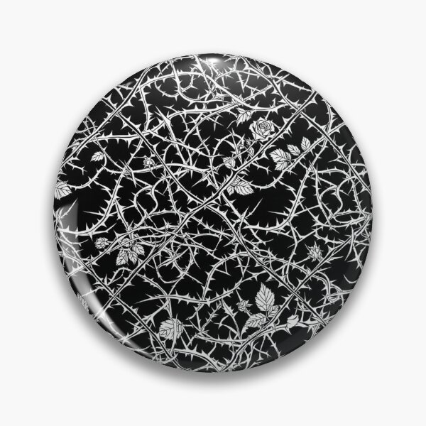 Item preview, Black And White Rose Thorns Pattern designed and sold by Owcomm.