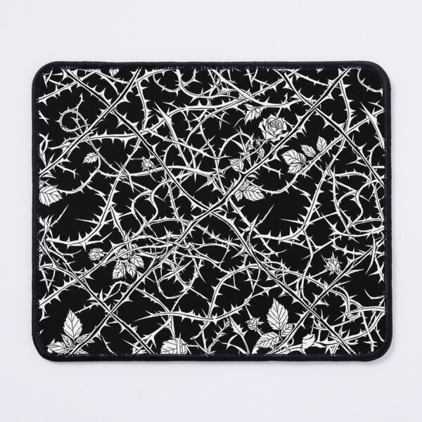 Item preview, Black And White Rose Thorns Pattern designed and sold by Owcomm.