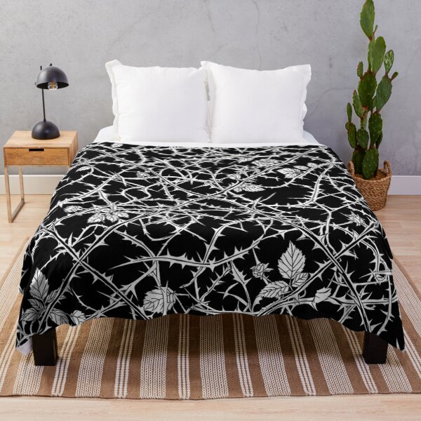 Item preview, Black And White Rose Thorns Pattern designed and sold by Owcomm.