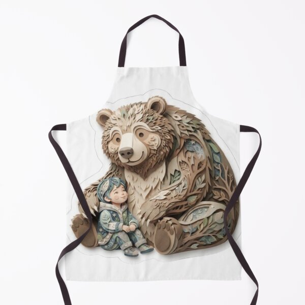 Item preview, Paper Cut Art Child and Friendly Bear designed and sold by Snurly.