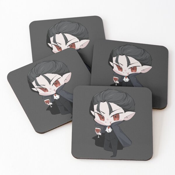 Artikelvorschau, Chibi-Vampir mit einem Glas Blut – Niedlicher Gothic-Vampir | Chibi-Albträume entworfen und verkauft von bella-rosa87.