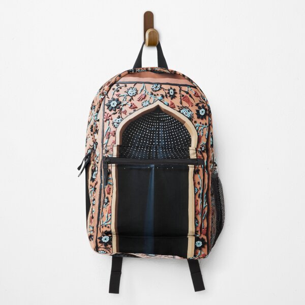 Item preview, Sacred Arch: Floral Mihrab Prayer Rug Art (3D terracotta floral V.2) designed and sold by D-Islamic.