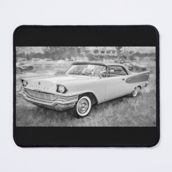 Item preview, 1957 Chrysler Windsor Desert Rose and Gauguin Red Technical Blueprint Car Poster designed and sold by RichFrancoCars.