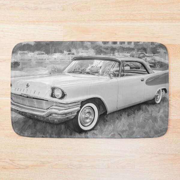Item preview, 1957 Chrysler Windsor Desert Rose and Gauguin Red Technical Blueprint Car Poster designed and sold by RichFrancoCars.