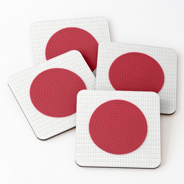 Item preview, Japan Flag Crochet Texture Wall Art designed and sold by LuisWorks.