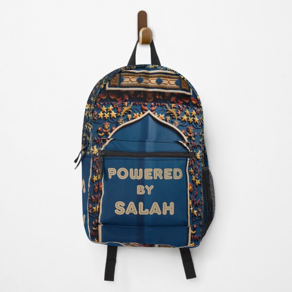 Item preview, Powered by Salah: Floral Mihrab Prayer Rug Art (3D reliefs deep blue V.1) designed and sold by D-Islamic.