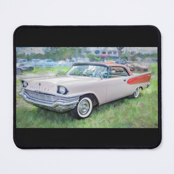 Item preview, 1957 Chrysler Windsor Desert Rose and Gauguin Red Technical Blueprint Car Poster designed and sold by RichFrancoCars.