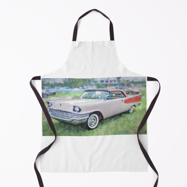 Item preview, 1957 Chrysler Windsor Desert Rose and Gauguin Red Technical Blueprint Car Poster designed and sold by RichFrancoCars.