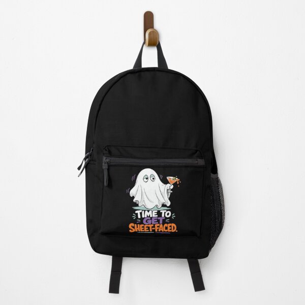 Item preview, Time to Get Sheet-Faced Cocktail Ghost Halloween Illustration designed and sold by Uglyandcute.