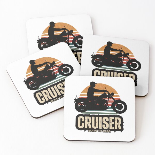 Item preview, Retro Cruiser Sunset Ride Emblem designed and sold by TorqueTheoryLab.