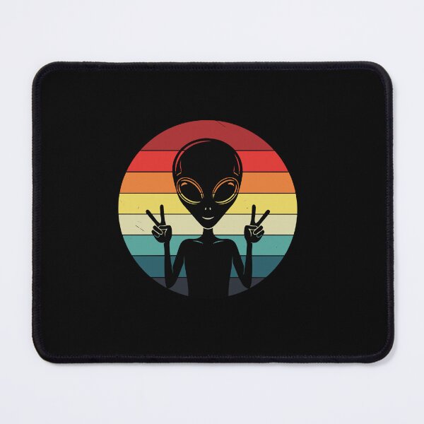 Item preview, Alien Peace Sign Retro Space Fan designed and sold by PopStars1993.