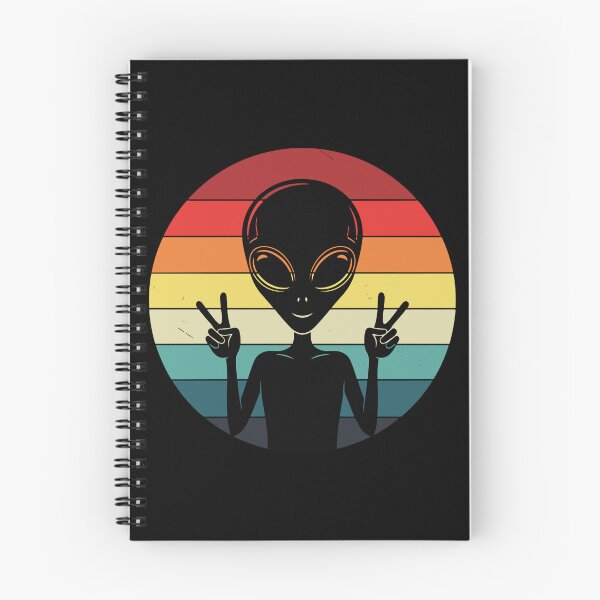 Item preview, Alien Peace Sign Retro Space Fan designed and sold by PopStars1993.
