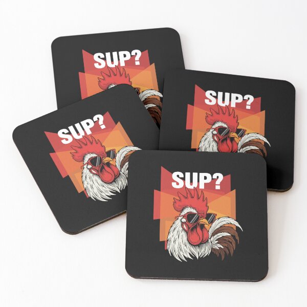 Item preview, Sup? Cool Rooster Chicken Farm Lover designed and sold by PopStars1993.