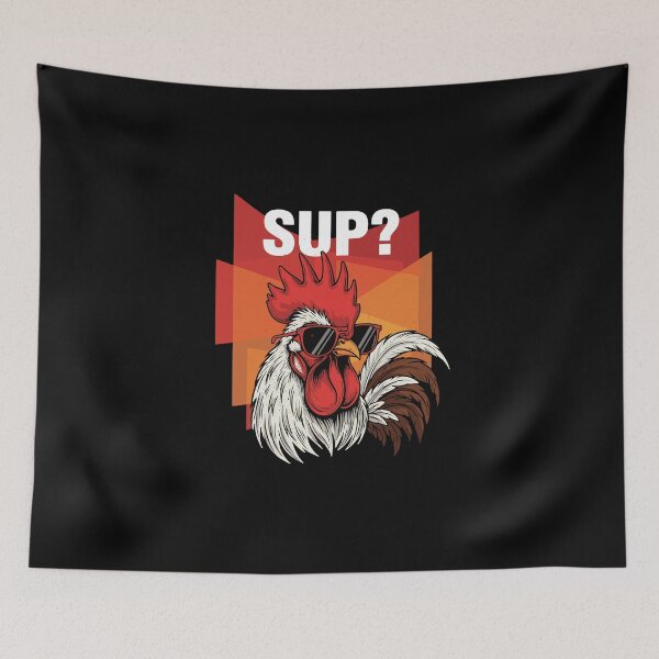 Item preview, Sup? Cool Rooster Chicken Farm Lover designed and sold by PopStars1993.