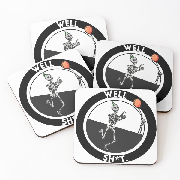 Item preview, Skeleton chasing arm and balloon designed and sold by We hate everything.