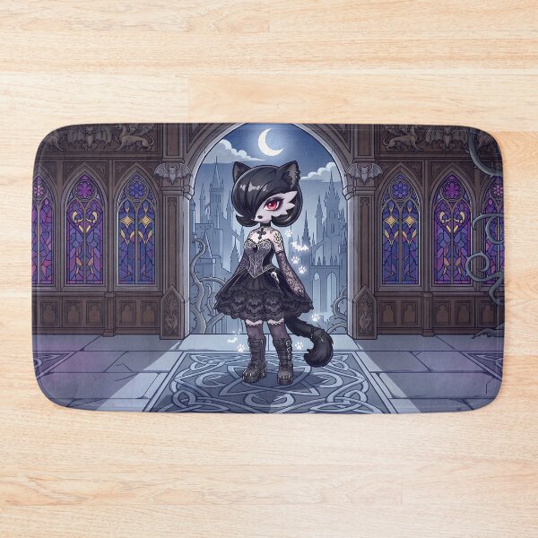Item preview, Dark Goth Gardevoir Cat: Cyber Goth Corset & Boots designed and sold by CuteKats.