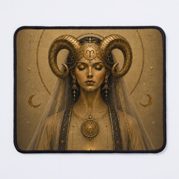 Item preview, Aries – The Sacred Flame | Mystical Zodiac Goddess designed and sold by SacredLensV.