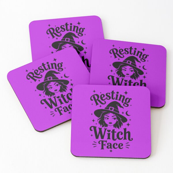 Item preview, Resting Witch Face – Cute Witch Halloween Design designed and sold by DesignHouse07.