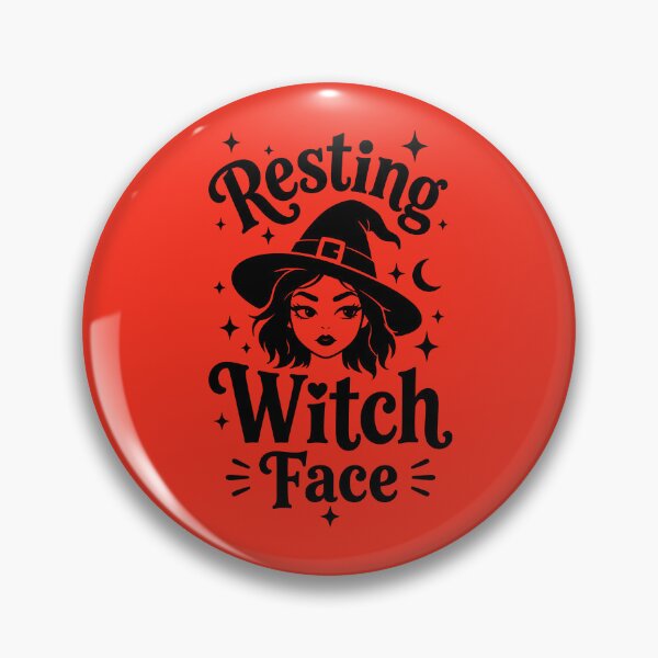 Item preview, Resting Witch Face – Cute Witch Halloween Design designed and sold by DesignHouse07.