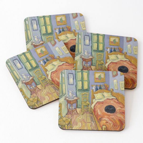 Item preview, The cat in Van Gogh's room designed and sold by HeyGlad.
