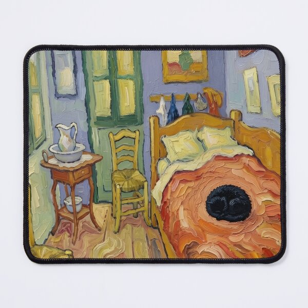 Item preview, El gato en la habitación de Van Gogh designed and sold by HeyGlad.