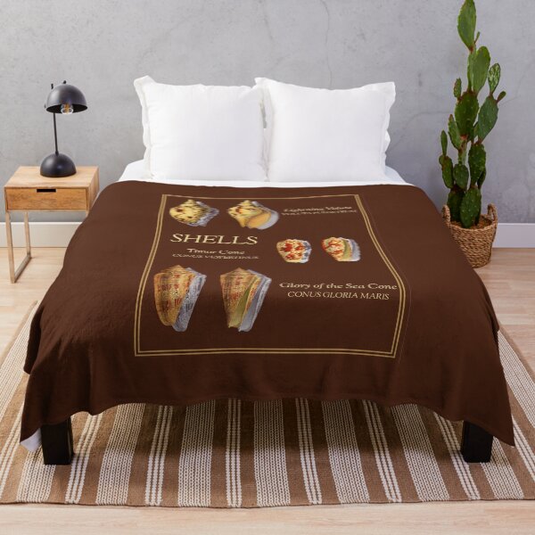 Item preview, Vintage Shell Poster Digital Prints (Dark Brown) designed and sold by MarinePrints.