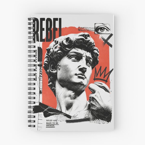Item preview, Rebel David Statue - Greek Sculpture Grunge Collage designed and sold by ERODED SELF.