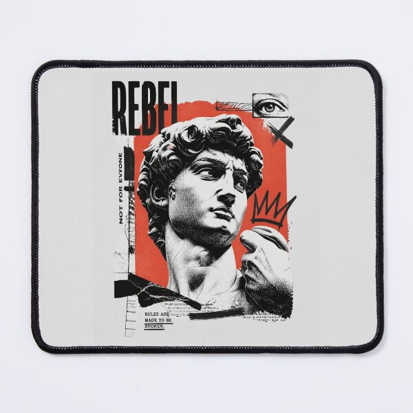 Item preview, Rebel David Statue - Greek Sculpture Grunge Collage designed and sold by ERODED SELF.