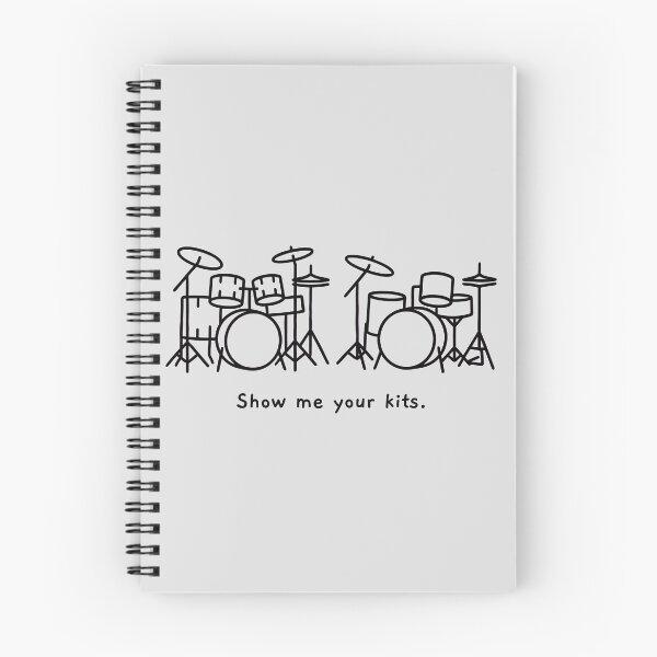 Item preview, Show Me Your Kits - Minimalist Drum Set Sketch designed and sold by ThreadRiotTees.