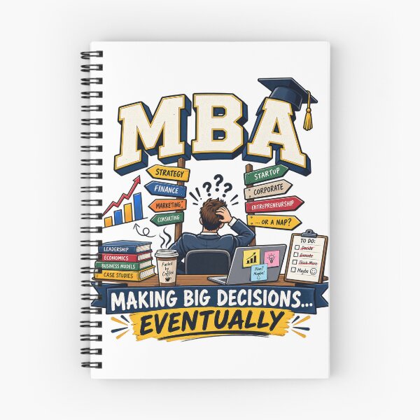Item preview, MBA Making Big Decisions Eventually Funny Business Student Gift designed and sold by 19Beauty.