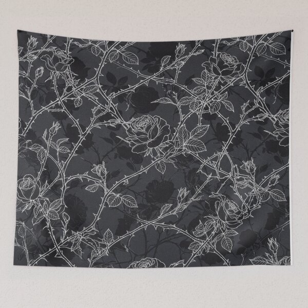 Item preview, Gothic Rose Thorns Dark Floral Pattern designed and sold by Owcomm.