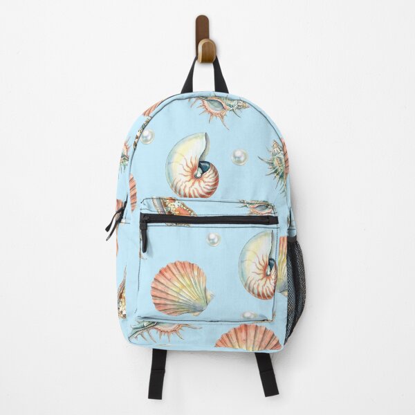 Item preview, Watercolor Seashells Pearls Vintage Coastal Beach Seamless Pattern designed and sold by LinaValearte.