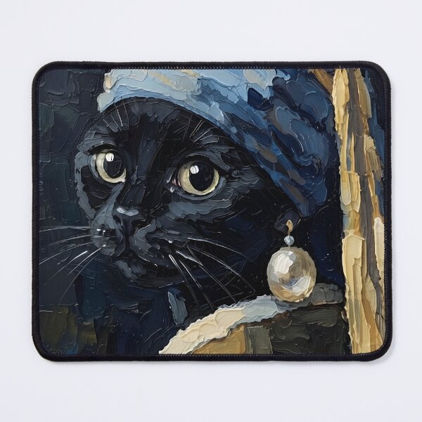 Item preview, The Young Cat with a Pearl Earring, Johannes Vermeer designed and sold by HeyGlad.