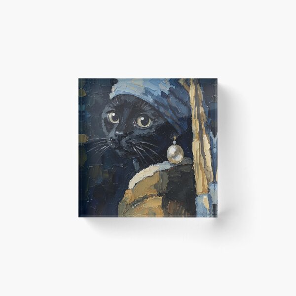 Item preview, The Young Cat with a Pearl Earring, Johannes Vermeer designed and sold by HeyGlad.