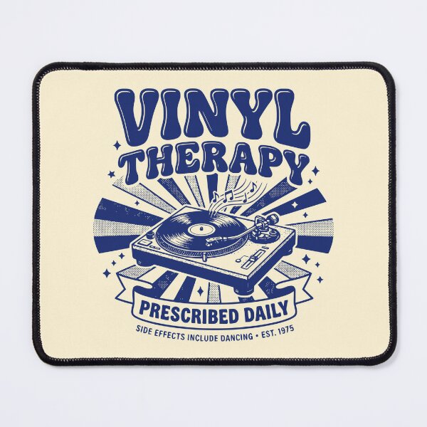 Item preview, Vinyl Therapy Retro Record Player Music Lover Art designed and sold by 89shirts.