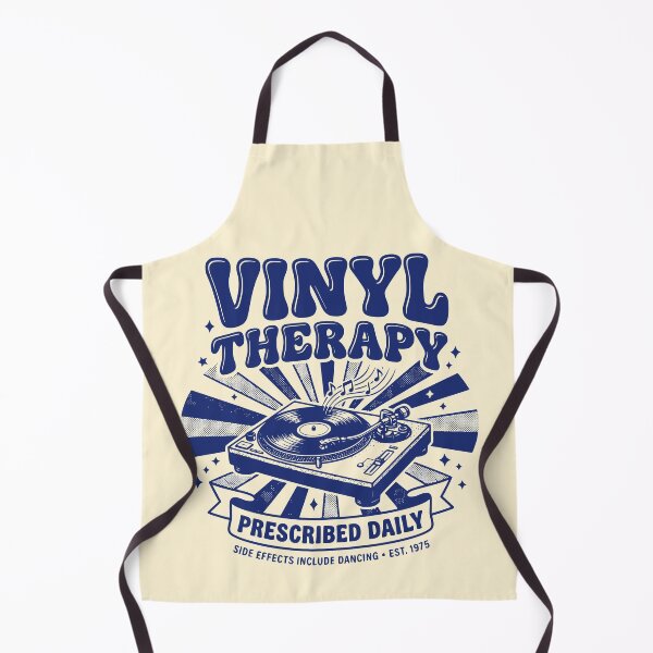 Aperçu de l'œuvre Platine vinyle rétro Vinyl Therapy, artiste pour les amateurs de musique créée et vendue par 89shirts.